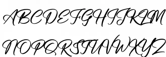 Anthony Hunter Schriftart Groß