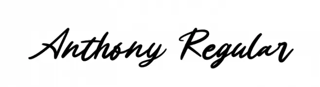 Anthony Regular  font caratteri gratis