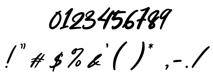 Anthony Regular Font OTHER CHARS