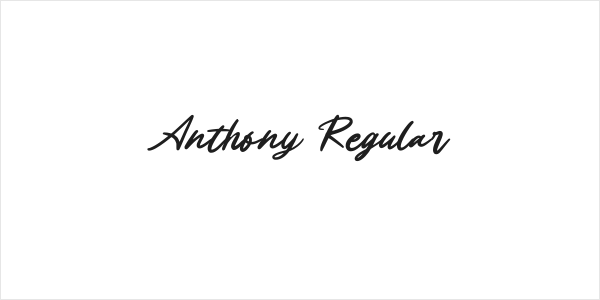 Anthony Regular Logo