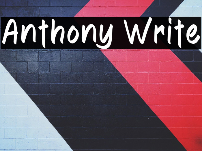 Anthony Write Example 3