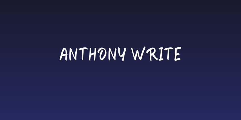 Anthony Write Social Header