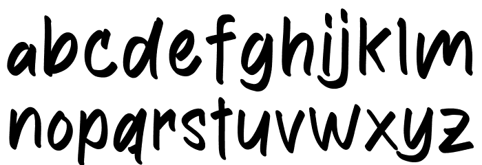 Anthony Write Font LOWERCASE