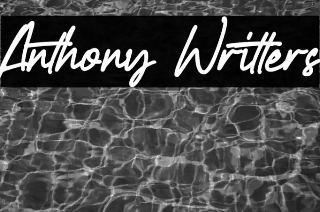 Anthony Writters خط examples