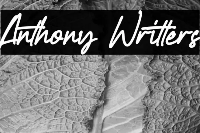 Anthony Writters خط examples