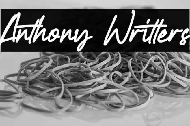 Anthony Writters خط examples