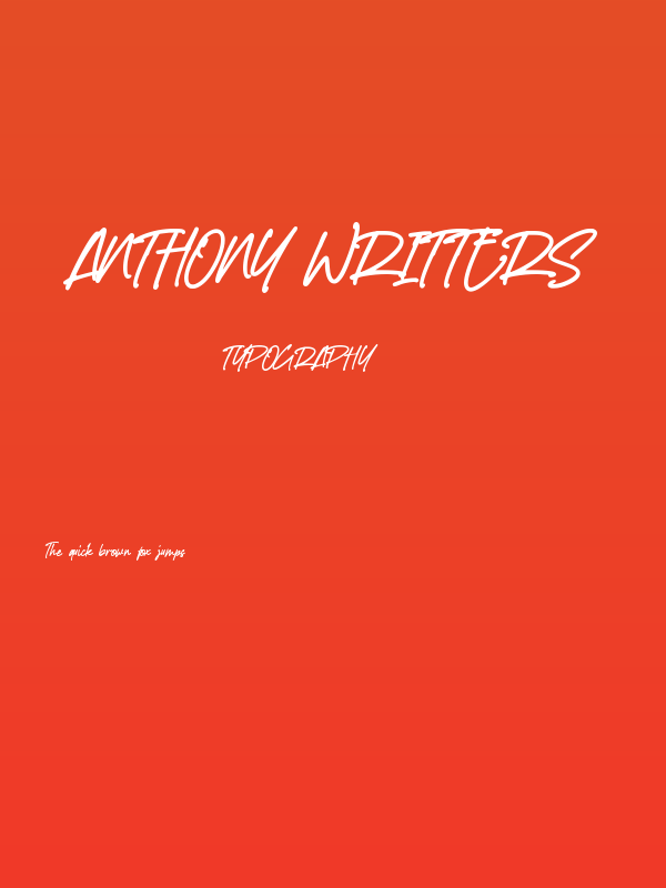 Anthony Writters Poster