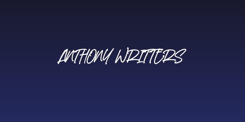 Anthony Writters Social Header