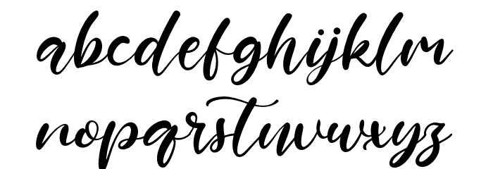 AnthonyBennett Font LOWERCASE