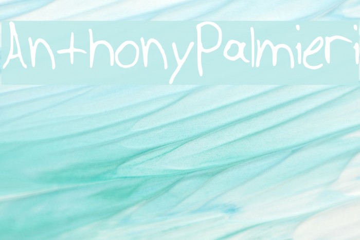 AnthonyPalmieri Font examples