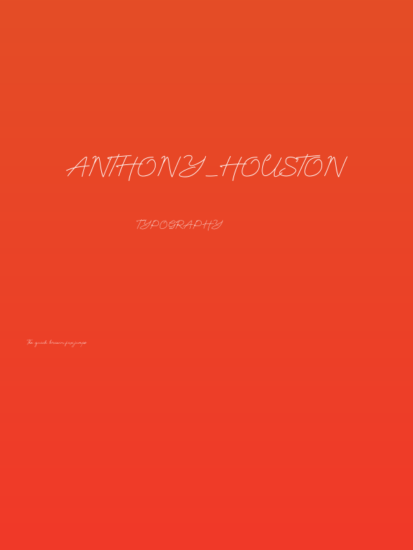 Anthony_Houston Poster
