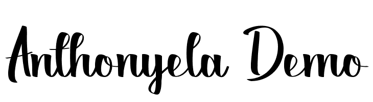 Anthonyela Demo  font caratteri gratis