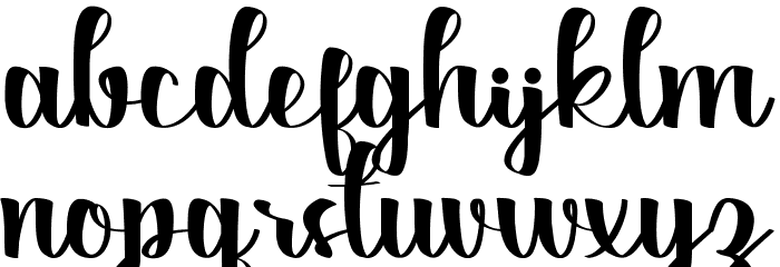 Anthonyela Demo Font LOWERCASE