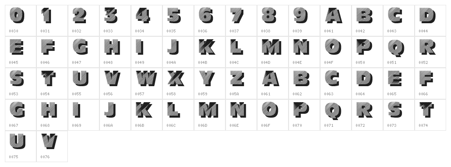 Anthracite Character Map