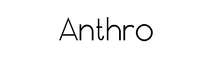 Anthro Font