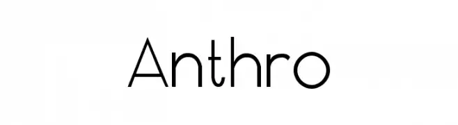 Anthro  font caratteri gratis