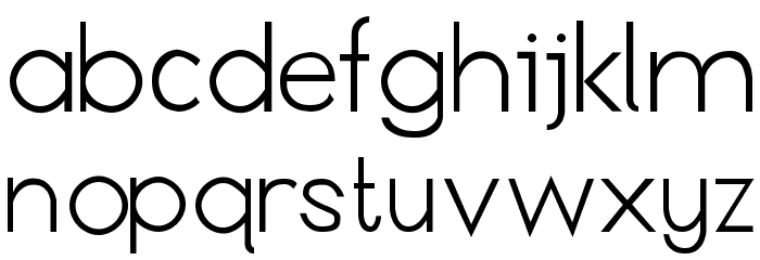 Anthro Font LOWERCASE