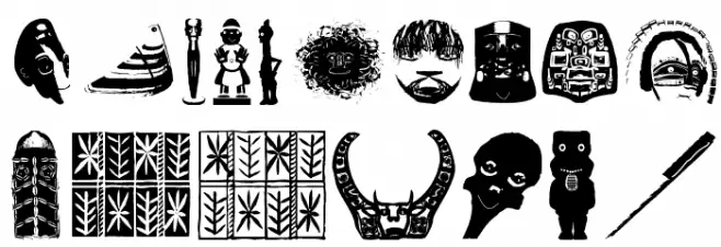 AnthropolTraces Font OTHER CHARS