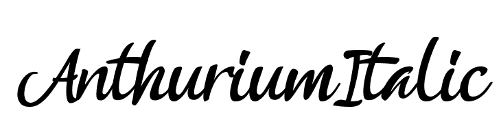 Anthurium Italic  免费字体下载