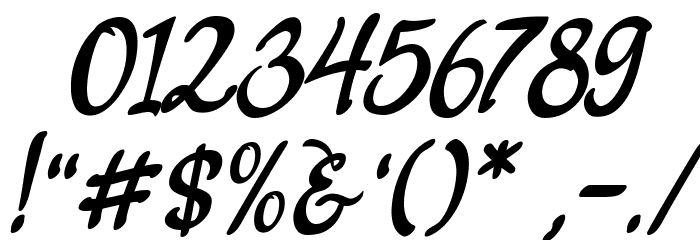 Anthurium Italic Font OTHER CHARS
