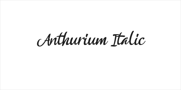 Anthurium Italic Logo
