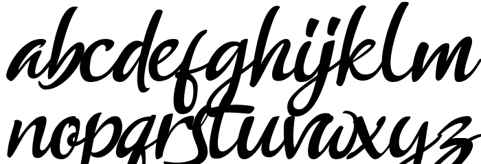 Anthurium Italic Font LOWERCASE