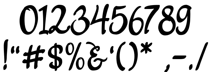 Anthurium Font OTHER CHARS