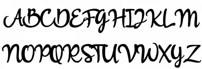 Anthurium Schriftart Groß