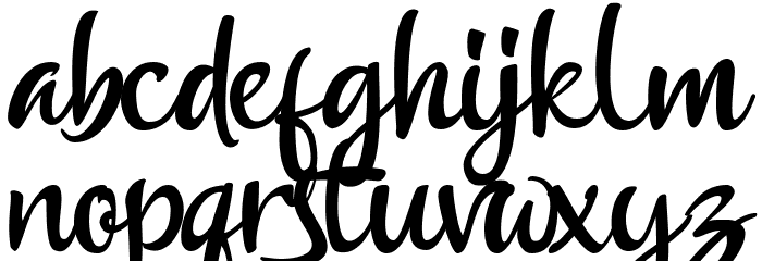 Anthurium Font LOWERCASE