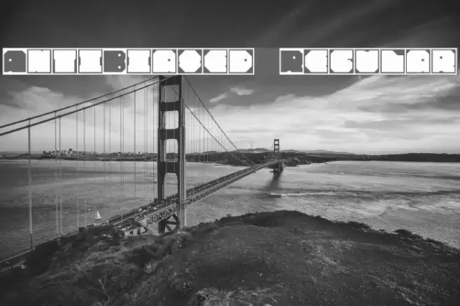 Anti-Biased Regular Font examples