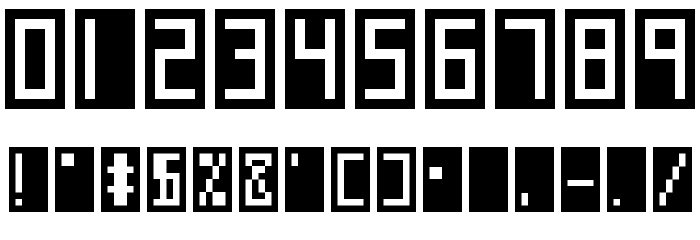 Anti-Digital Regular Font OTHER CHARS