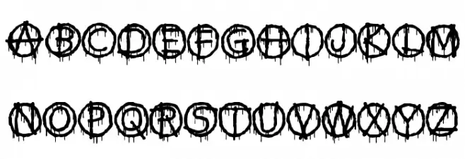 Anti Everything Schriftart Groß