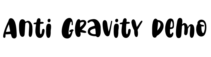 Anti Gravity Demo  Free Fonts Download