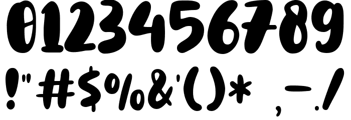 Anti Gravity Demo Font OTHER CHARS