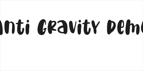 Anti Gravity Demo Logo