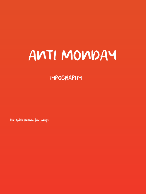 Anti Monday Poster