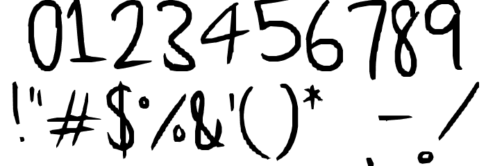 Anti-School Font OTHER CHARS
