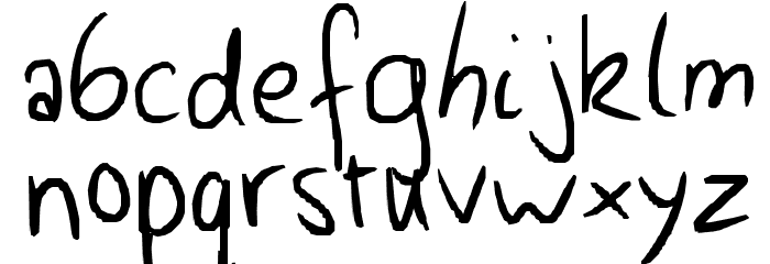Anti-School Font LOWERCASE