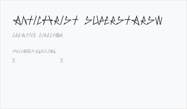 AntiChrist SuperstarSW Business Card