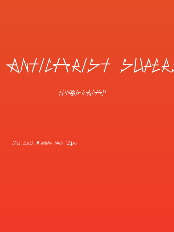 AntiChrist SuperstarSW Poster