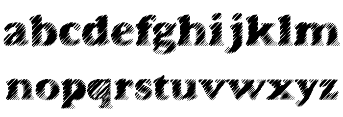 AntiGlare Font LOWERCASE