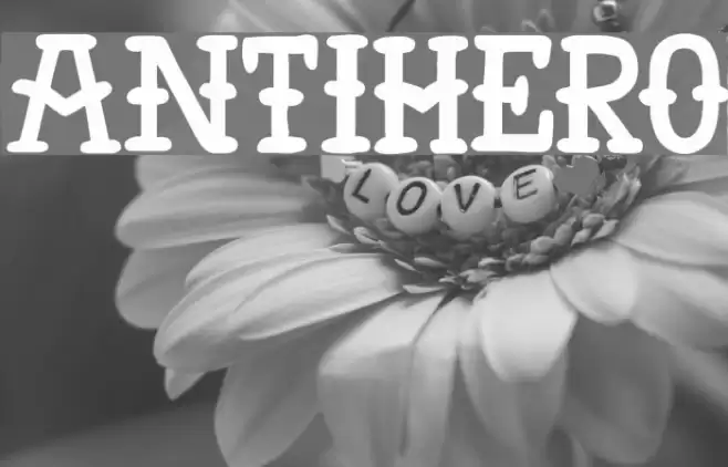 AntiHero Font examples