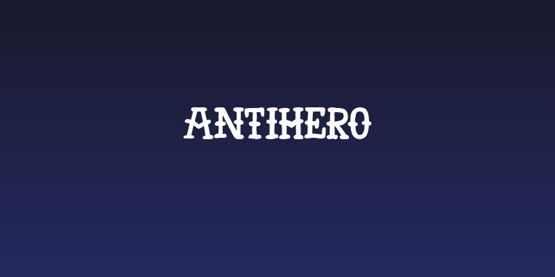 AntiHero Social Header