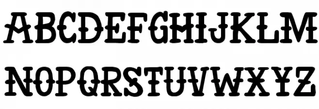 AntiHero फ़ॉन्ट लोअरकेस