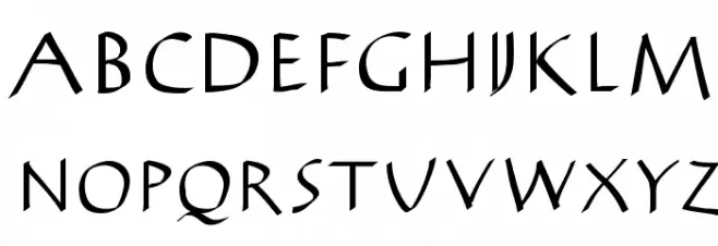 AntiKwa-Bold 字体 大写