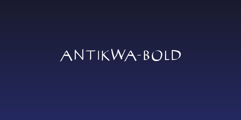 AntiKwa-Bold Social Header