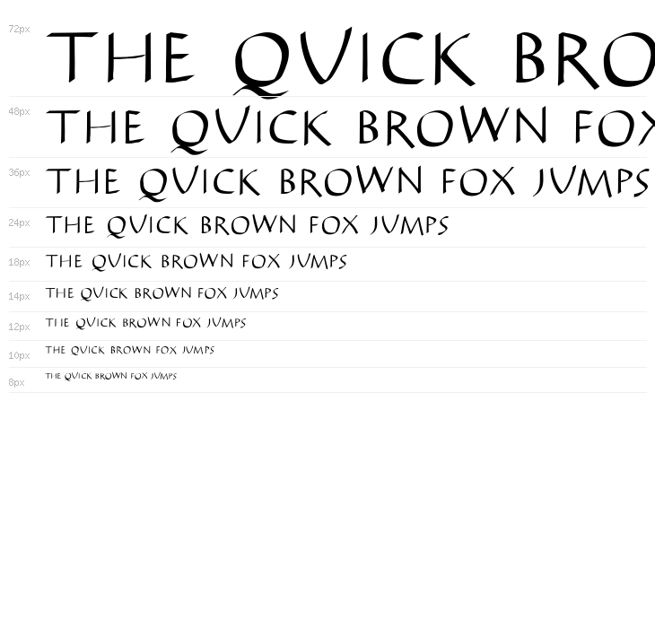 AntiKwa-Bold Waterfall