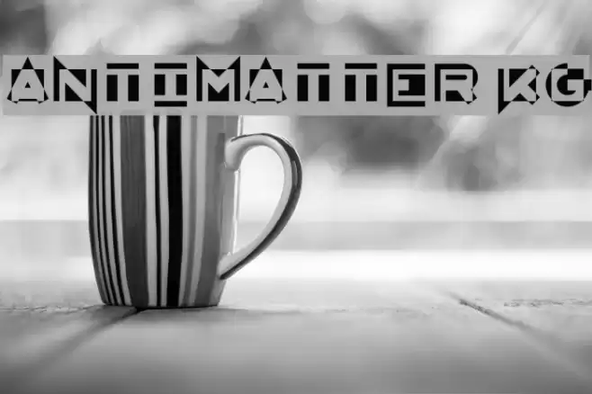 AntiMatter KG Font examples