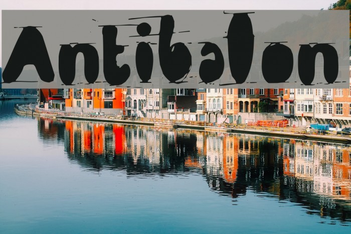 Antibalon Font examples