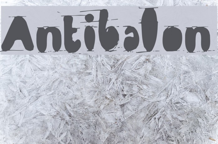 Antibalon Font examples